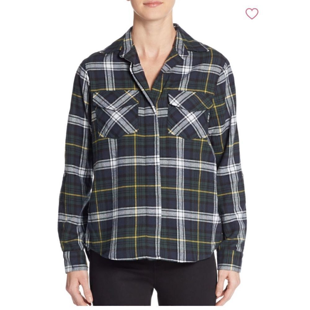 🚨2/$10 Sam Edelman Split Chiffon-Back Shirt - Picture 2 of 16